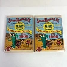 1900 Sears Roebuck and Co. 1970 Miniature Reproduction Catalog No. 110 Lot of 2