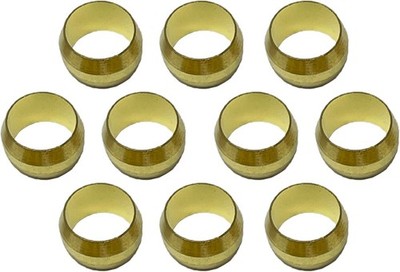 Brass Compression Fitting Ferrule Sleeve Tube Fitting - 5/16'' Tube OD