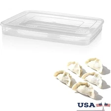 Large Stackable Freezer Containers Dumplings Snacks Food Storage Organizer New