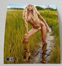 ALIX EARLE S.I. MODEL SIGNED SEXY 8X10 PHOTO BECKETT BAS HAND SIGNED #8