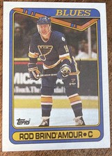 ROD BRIND'AMOUR       1990-91 Topps     #332      ROOKIE    St. Louis Blues