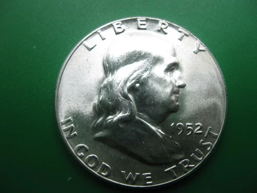 1952 Franklin Half Dollar Gem++ BU! Nearly FBL!! #1142607