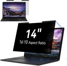 Magnetic Laptop Privacy Screen 14 Inch 16:10 Aspect Ratio Anti Glare Spy Scr