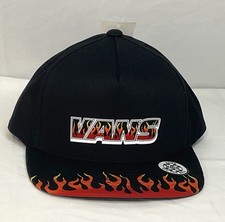 VANS Rare Up In Flames Kids Snap Back Hat NWT 100 Authentic Fast Shipper