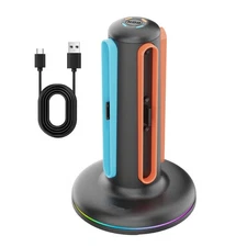USB Type C 4 in1 Fast Charger Station Magnetic Base For Nintendo Switch 2