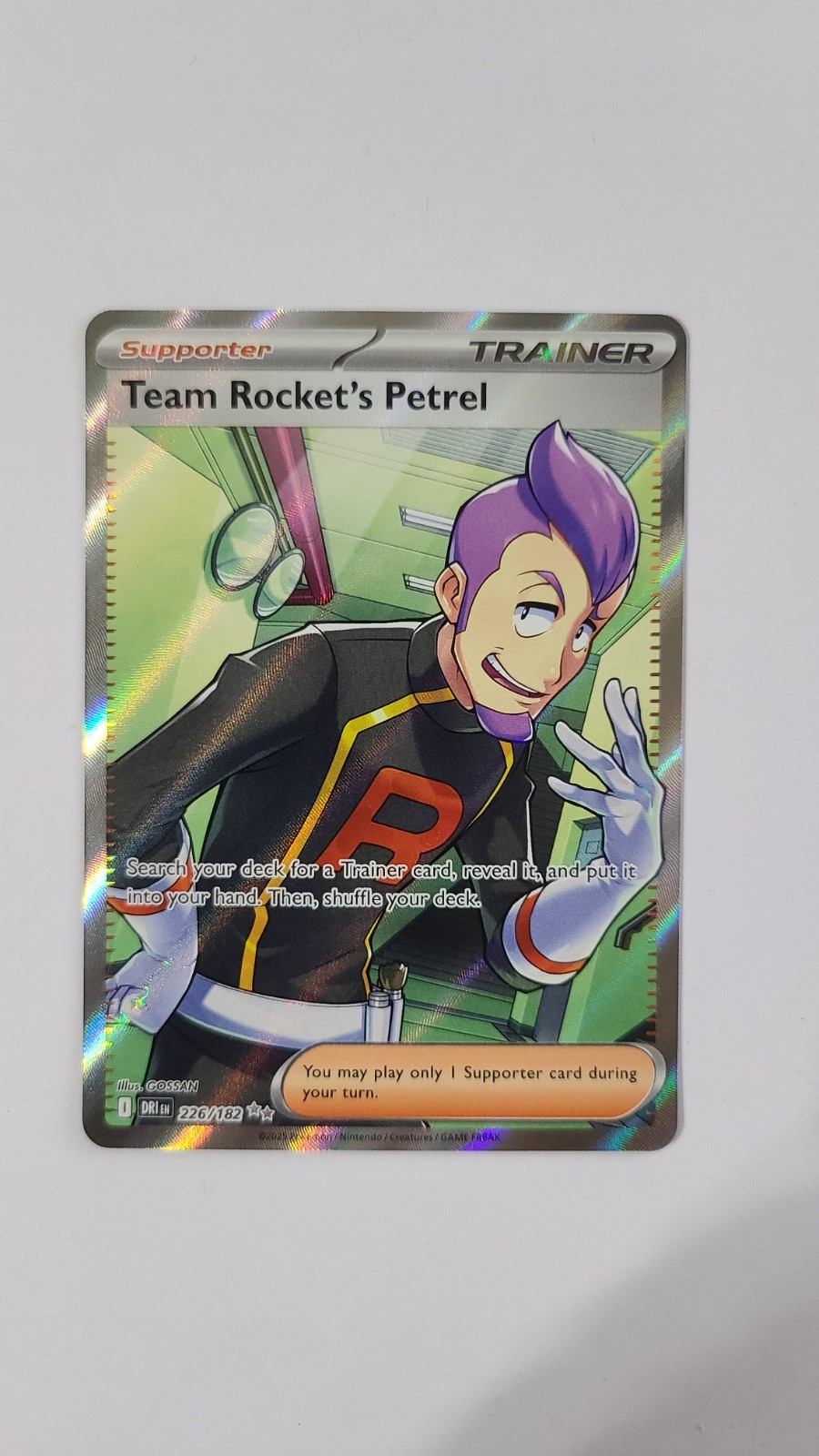 Team Rocket's Petrel 226/182 - Destined Rivals English UR Pokemon TCG Card NM