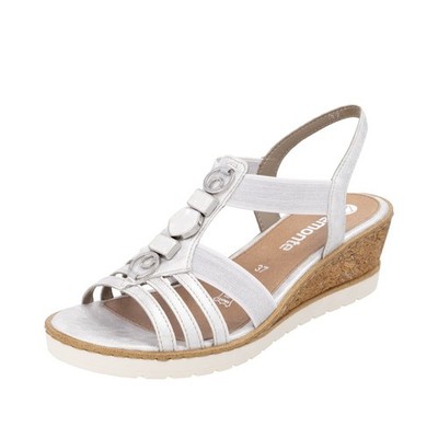 Remonte Keilsandalette Weiß/Ice/Silber R6264-92 Damen Schuhe