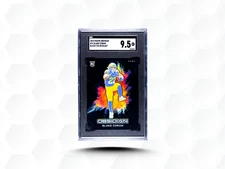 2024 PANINI OBSIDIAN #13 BLAKE CORUM BLACK COLOR BLAST (RC) - SGC 9.5