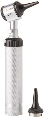 GIMA Parker Otoskop schwarz 3x Lupe 2,5 V Vakuumlampe PartNr 31440
