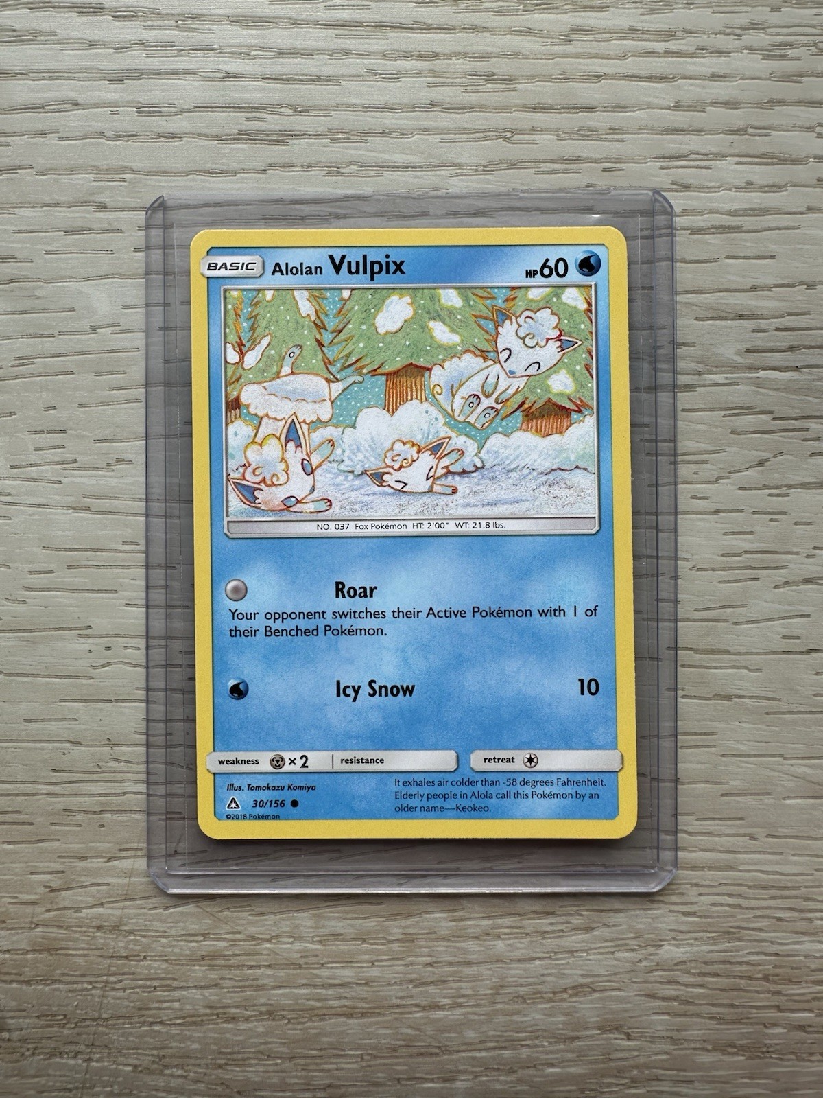 Pokémon SM05 Sun & Moon Ultra Prism 30/156 Alolan Vulpix Common LP