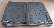 Vtg 90s American Flag Fabric Blue w/ Flag 3..33 Yards Cotton Quilting Patriotic