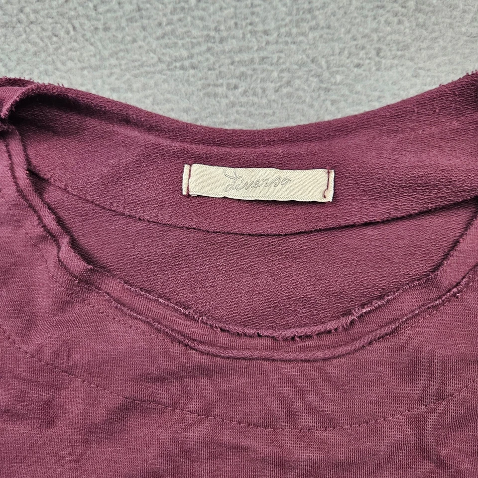 Diversa Camisa Top Túnica Boho Para Hombres Mediana Cuadrada Granate Campesina Botones Italia Foto 2 de 4