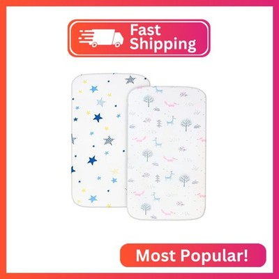 Muslin Bassinet Sheets Fit for AMKE 3 in 1, Besrey, Bellababy, Evolur Stellar, M