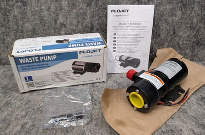 Flojet Xylem 18550000A 13 GPM RV Self Priming Macerator Waste Pump  New 