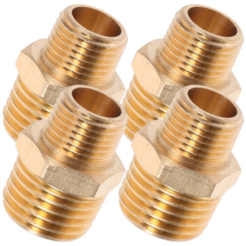 6 Stück Kupfer Gelenk Adapter Stachel Schlauch Armaturen Garten Verbinder - Bild 6 von 12