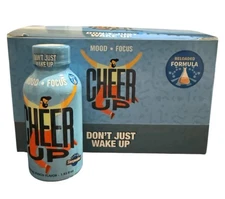 Cheer Up Pre-Workout Shots Extra Energy (Tropical Punch)  2oz each. (Box of 12)