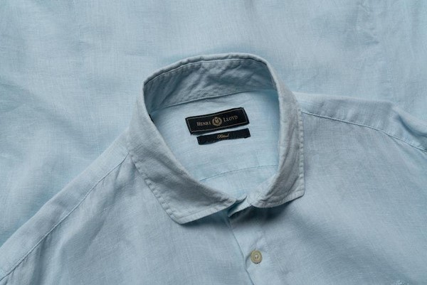 Men Henri Lloyd Shirt Blue Linen 42 / XL / 50