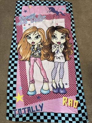 VTG Lil  Bratz  Totally Rad  Cotton Towel Brats Dolls Beach Bath Towel Flaw