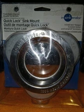 InSinkerator Sink Mount QLM-00 Chrome Quick Lock  Flange Food Waste Disposer