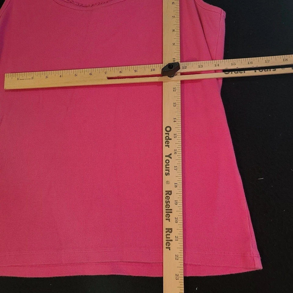 Camiseta sin mangas Liz Wear rosa talla mediana pulóver para mujer Foto 4 de 4