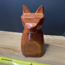 Small Anubis Dog Urn Handmade By Charm Ceramics - Pet Memorial
