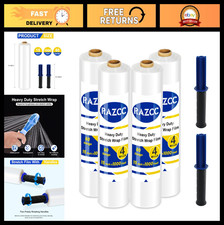 Heavy Duty Stretch Film Wrap 15" x 1000 Ft - Industrial Strength Pallet Shrink W