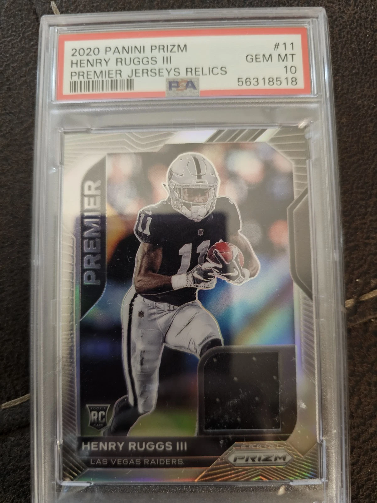 Henry Ruggs III Panini Prizm Premier Jerseys Relics #11 Base