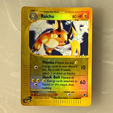 Pokémon TCG Raichu 61/165 Spedizione Set Base Raro Holo EN 2002 Fase 1 80 KP