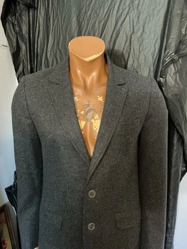 A.P.C. Rue Madame Paris Two Button Charcoal Grey Sportscoat Blazer Jacket Sz. M image 11