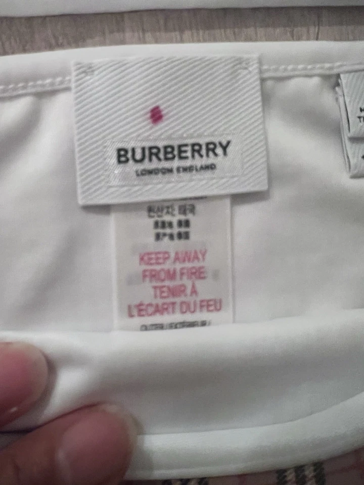 Biquíni Burberry Girl's Crosby 2 peças nova xadrez NOVO - Imagem 2 de 4