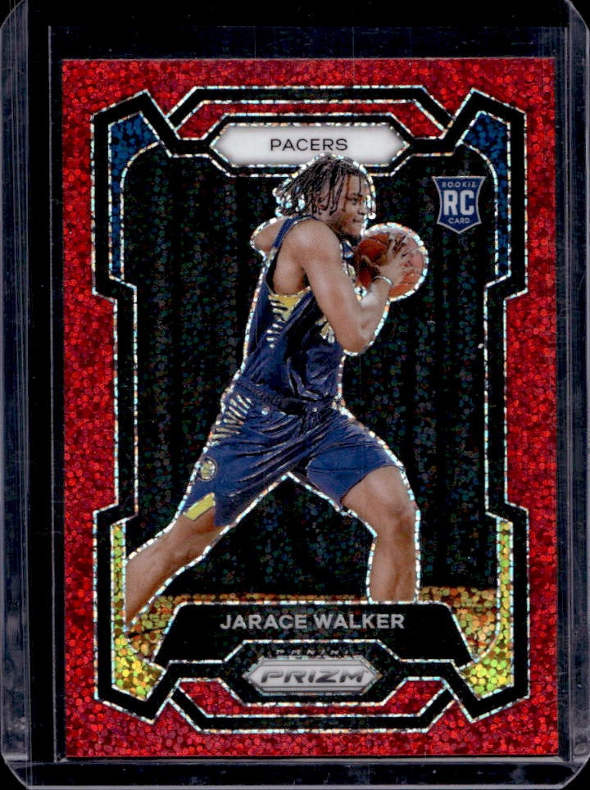 2023-24 Prizm Jarace Walker RC Prizms Red Sparkle Rookie #168 Pacers