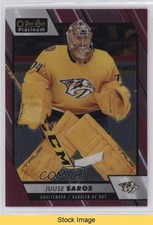 2023-24 O-Pee-Chee Platinum Matte Pink Juuse Saros #88 READ 1e7g