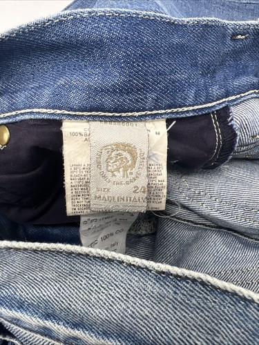 Diesel Liv Jeans W25 L32 Women's Blue Relaxed Slim Straight Denim 008AR - Picture 14 of 17