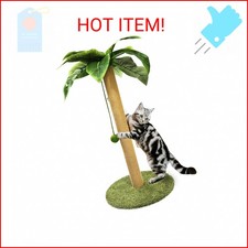 PETKARAY Cat Scratching Post, 36" Tall Palm Tree Cat Scratching Post, Sisal Cat