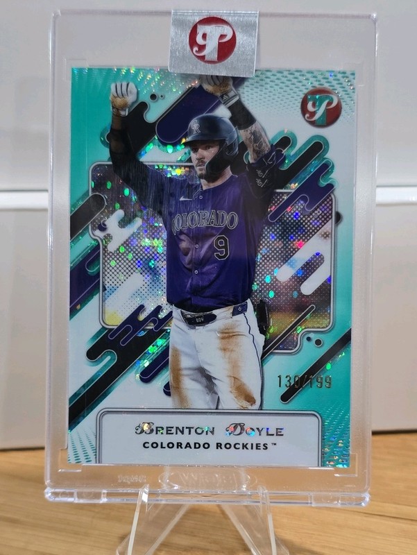 Topps 2025 Pristine Aqua Brenton Doyle #172 Rockies Serial Numbered 130/199