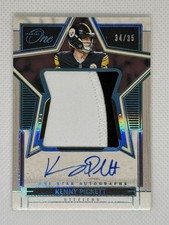 2023 Panini One Football Kenny Pickett Lone Star Patch Auto 34/35 #97