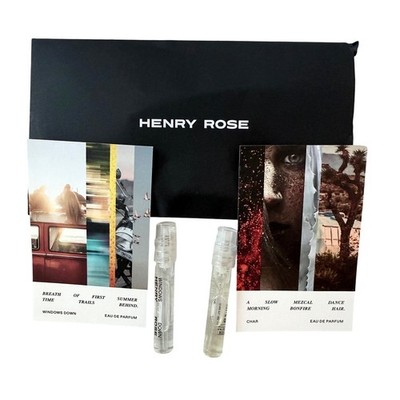 Henry Rose Char and Windows Down Set Fragrance Unisex Sampler Eau De Parfum NEW