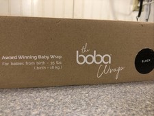 The Boba Wrap Gray Organic Award Winning Baby Wrap Carrier Newborn - 35 lbs
