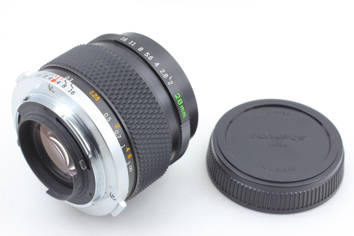 OLYMPUS ZUIKO MC AUTO-W 28mm f2 純正フード付き OLYMPUS ZUIKO MC AUTO-W 28mm f2 純正フード付き MINT HOOD