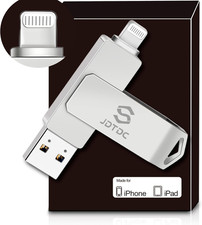 Genuine Apple Mfi Certified Iphone USB Flash Drive 128GB - Real Capacity - No Fa