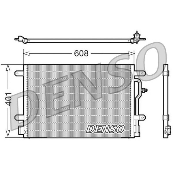 Denso Klimakondensator KlimakÜHler Passend FüR Audi A4 A6 Allroad | DCN02011-image