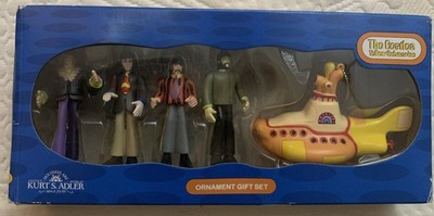 Ornament Gift Set THE BEATLES Yellow Submarine Kurt S. Adler  NEW
