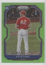 2021 Panini Prizm Tier II Lime Green Prizm 78/125 Kyle Cody #115 3c7