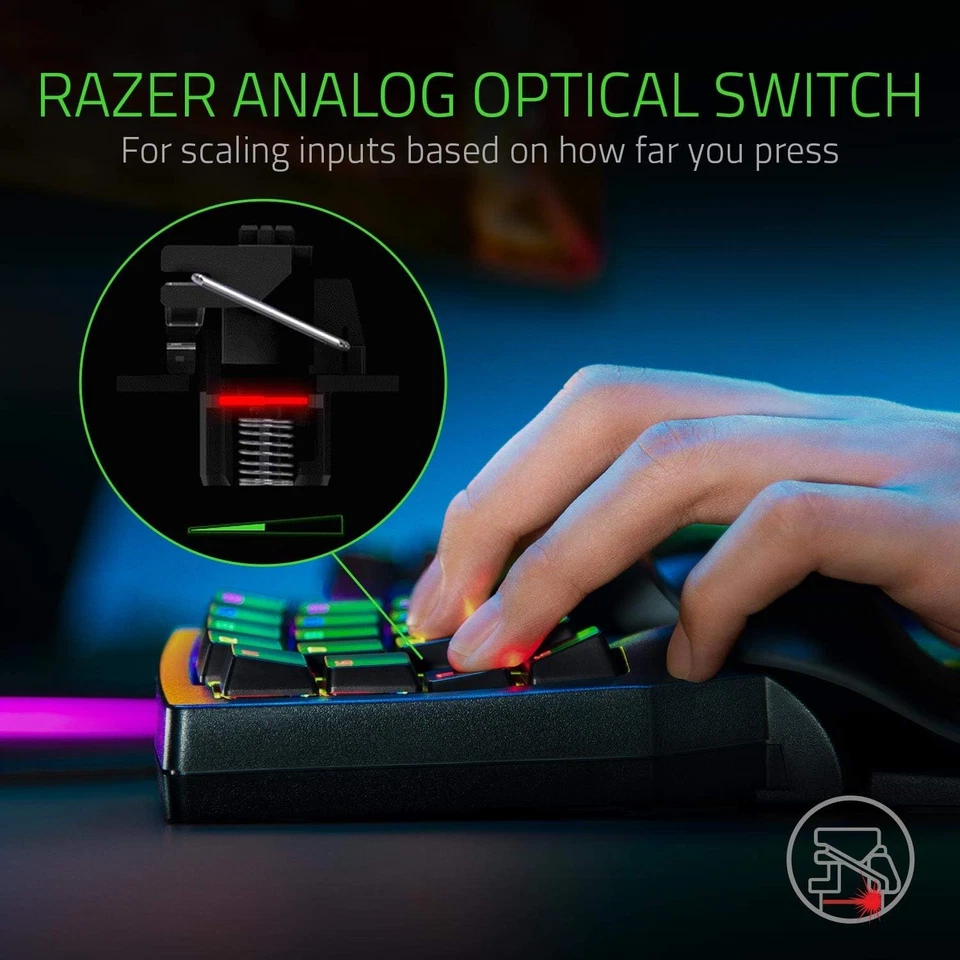 Razer Tartarus Pro - Gaming Keypad - Gamepad with analogue-optical Black - Image 3 of 4