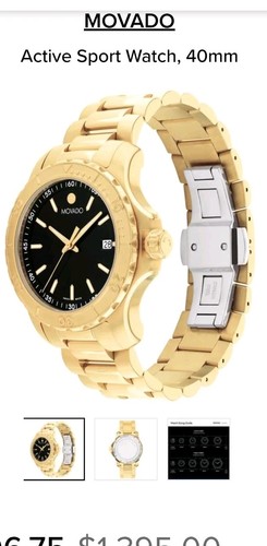 Movado Active Sport Armbanduhr - 2600176 Schön 💫 Nagelneu 💎 Saphir - Bild 2 von 14