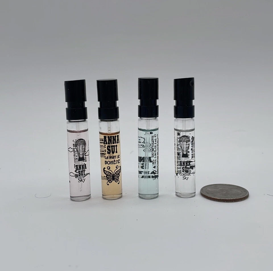 ANNA SUI 4PC PERFUME SAMPLE SET 4 X 2ML-0.06OZ BRAND NEW - Image 2 of 4