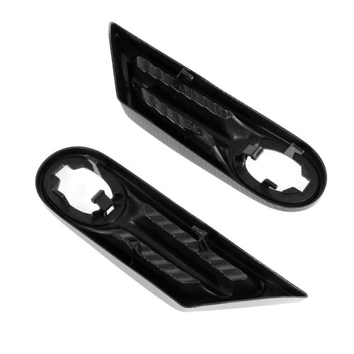 2Pcs Carbon Look Side Marker Light Trim Cover For BMW MINI R56 R57 R58 R59 07-13 - Picture 2 of 7