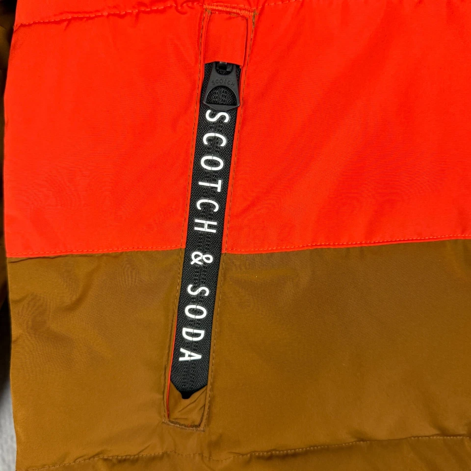 Scotch & Soda Jacket Kids Unisex Medium Water Repellent Colour Block Puffer NWOT - Image 2 of 4