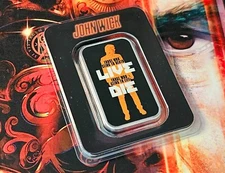 John Wick 1 oz .999 Fine Silver Silhouette "LIVE DIE" Bullion Bar in TEP