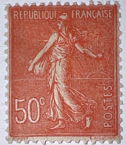 Travelstamps: France Stamps Scott #146 - 50c “Sower” Mint MOGH - Picture 3 of 7